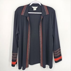 Exclusively Misook Open Front Cardigan Shoulder Pads XL